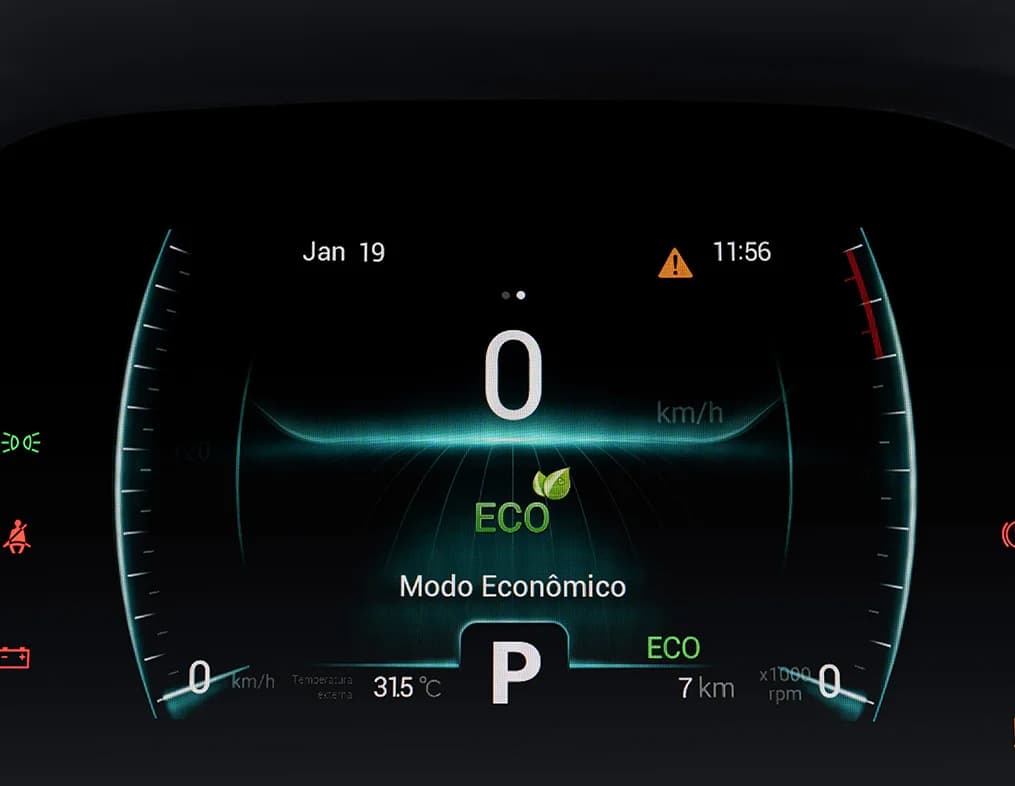 Modos de condução Sport ou Eco